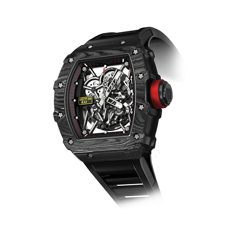 High-end Luxury Charcoal Fiber Skeleton Mechanical Automatic Watch