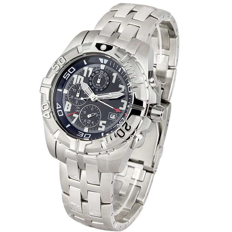50MQ Customized Casual Sport Diving Men's Stainless Steel Chronograph Watch ODM