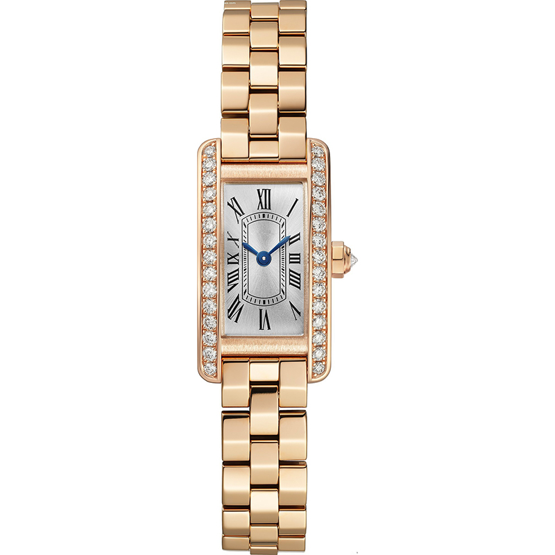 Women's Diamond Embellished Watch Luxury Classic Design Quartz Rose Gold Watch Movement