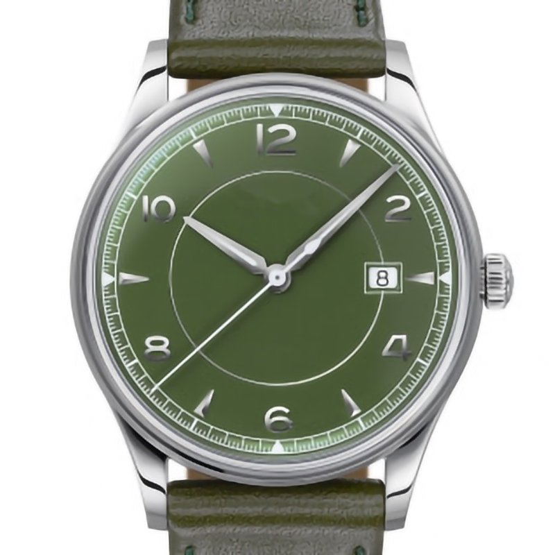 Custom Minimalist Style Classic Men's Silver Blue Dial Watch
