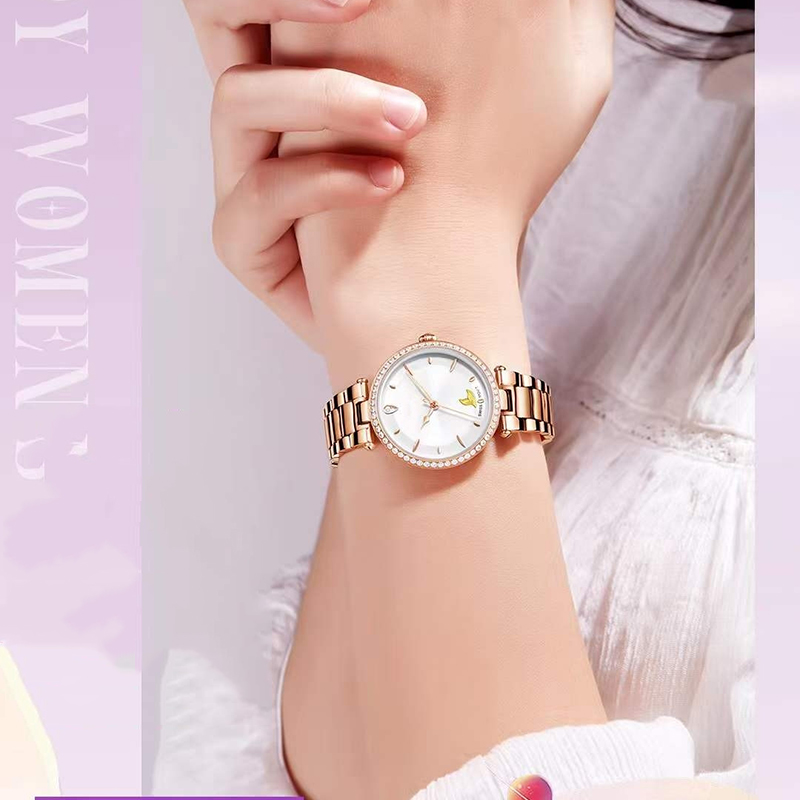 2023 High Quality Fashion 18K Ladies Rose Gold Watch