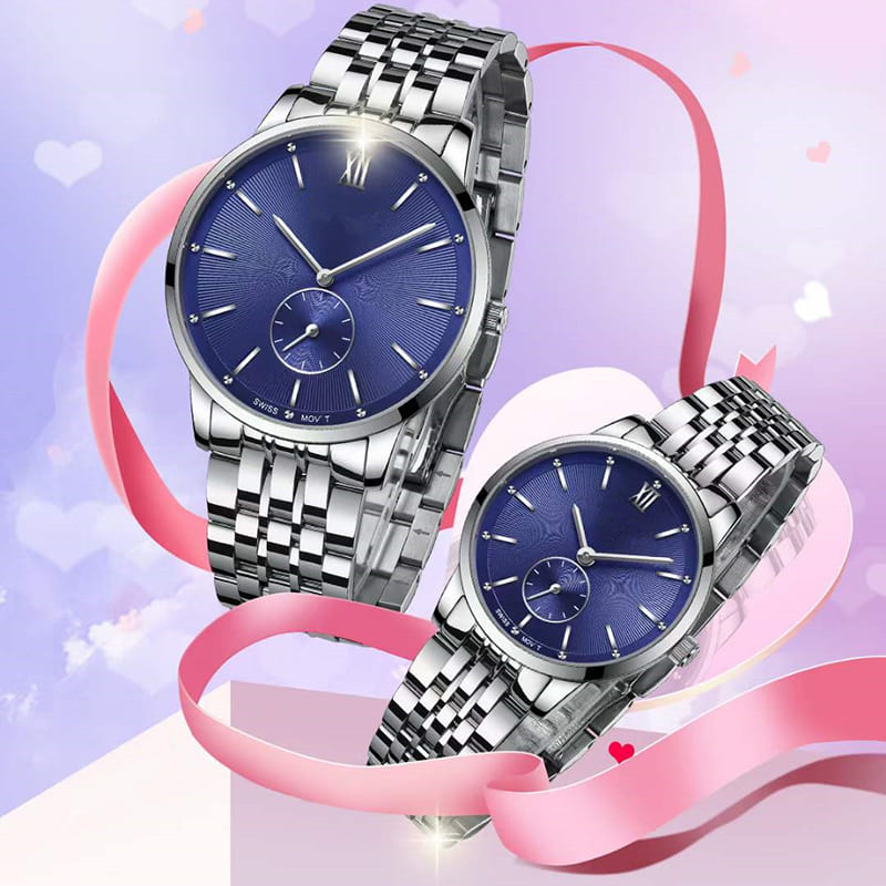 Simple popular fashion couple watch